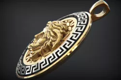 Versace Medusa pendant M 3D print model