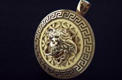 The Versace Medusa Head Medallion Pendant3 3D model 3D printable