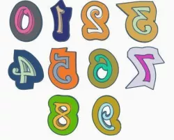Victorian Numbers Marker Set 3D print model
