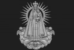 Virgen de la Caridad del Cobre Pendant 3D print model