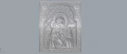 Virgin Mary with Sacred Heart Pendant 3D print model 3D print model