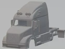 Volvo VN Printable Body Truck 3D print model