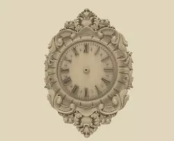 wall clock 3D models for artcam and aspire 3D print model