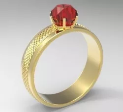 Wedding diamond ring  3D print model