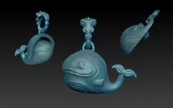 Whale 3D print model