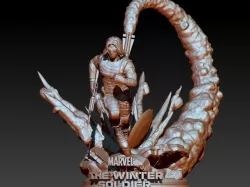 Winter Soldier Marvel 3D print model