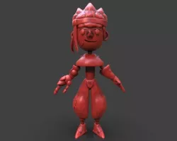 Wooden Boy 3D print model