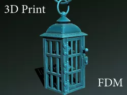 Wooden lamp 3D print model