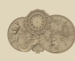 world clock-57 3D models for artcam and aspire 3D print model