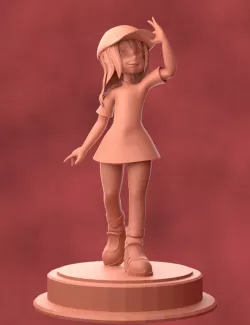 Young girl 3D - 3Dprint 3D print model