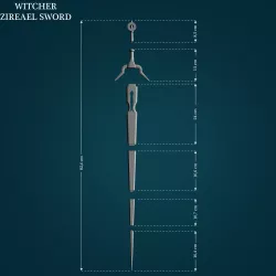 Zireael Sword from Witcher 3D print model