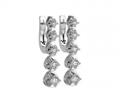 101004E classic movable earrings  with mirrors  3D print model