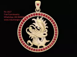 1617 Dragon Pendant 3D print model
