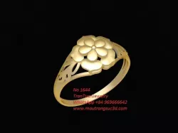 1644 Diamond Flower Ring 3D print model