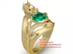 1796 Dragon ring 3D print model