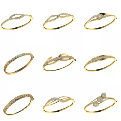 19 Bracelet Designs With 3DM  STL With Lock System 3D print model