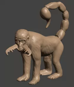 3D Printable Mutant Scorpion Monkey 3D print model