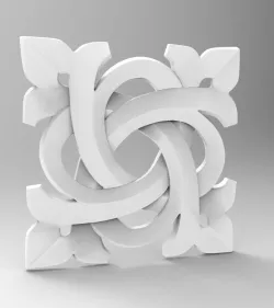 3d STL OBJ models for CNC Carved rosette  gothic  3D print model