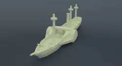 Amazonas Steam Frigate 3D print model