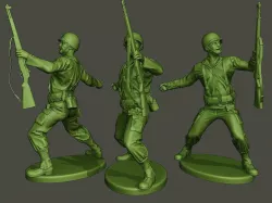 American soldier ww2 grenade A1 3D print model