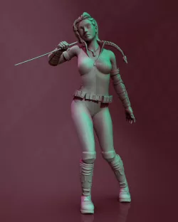 anime girl blade spygirl 3D print model