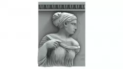 Aphrodite bas-relief 3D print model