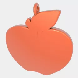 Apple Pendant 3D Printed Model 3D print model