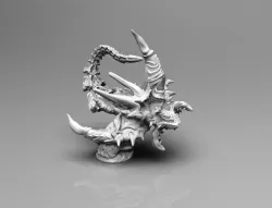 Attacking Demonic Screamer with sting 3D print model