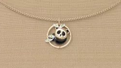 Baby panda pendant 3D print model