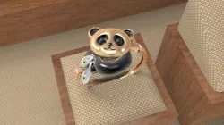 Baby panda ring 3D print model