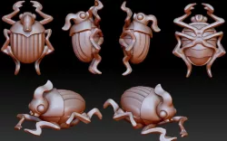 Beatle pendant 3D print model