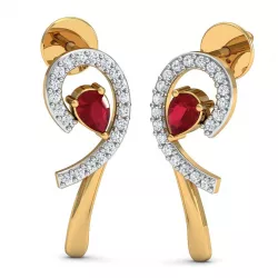 Bend Shape Fashion Earring 3D print model