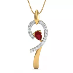 Bend Shape Fashion Pendant 3D print model