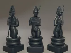 Black Chess Female Bishop 3D print model