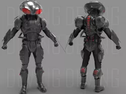 BLACK MANTA ARMOR 3D PRINTABLE FILES-AQUAMAN MOVIE 3D print model