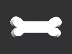 Bone shape 3D print model