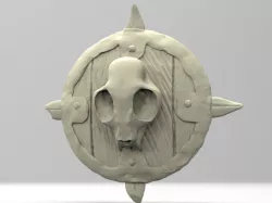Brutal Orc Shield 3D print model