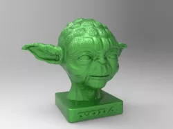  bust master yoda for 3d  printing 3D print model