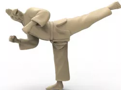 Chicken back kick  3D print model
