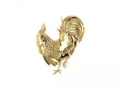 chicken pendant 3D print model