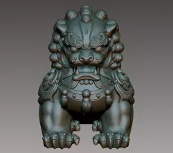 Chinese Guardian Lion 3D print model