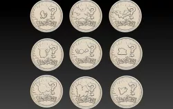 coin pokemon Package 1 3D print model