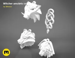 collection - witcher amulets -  3D PRINT MODEL 3D print model