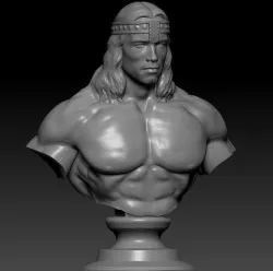 Conan bust 3D print model