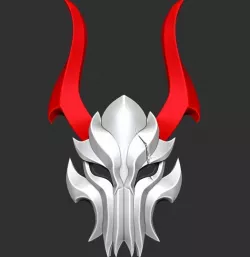 Cosplay Props - Katarina BloodMoon Mask And Dagger 3D print model