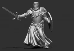 Crusader 35mm scale 3D print model