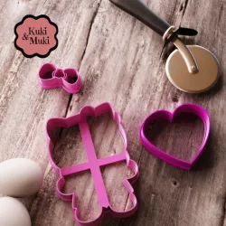 Customizable Hello Kitty Cookie Cutter 3D print model