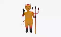 Cute Devil Character 3D Printing Model 3D print model