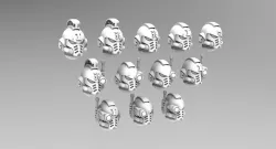 Deathvigil Last Gen Helmets 3D print model