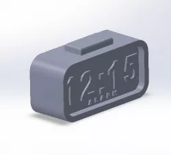 digital clock 3D print model
